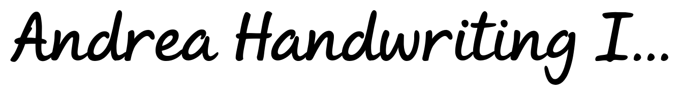 Andrea Handwriting II Script Slant Bold